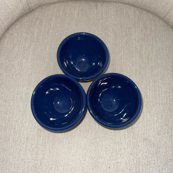 Anthropologie Other - Anthropologie Navy Blue Serving Bowls Set of 3